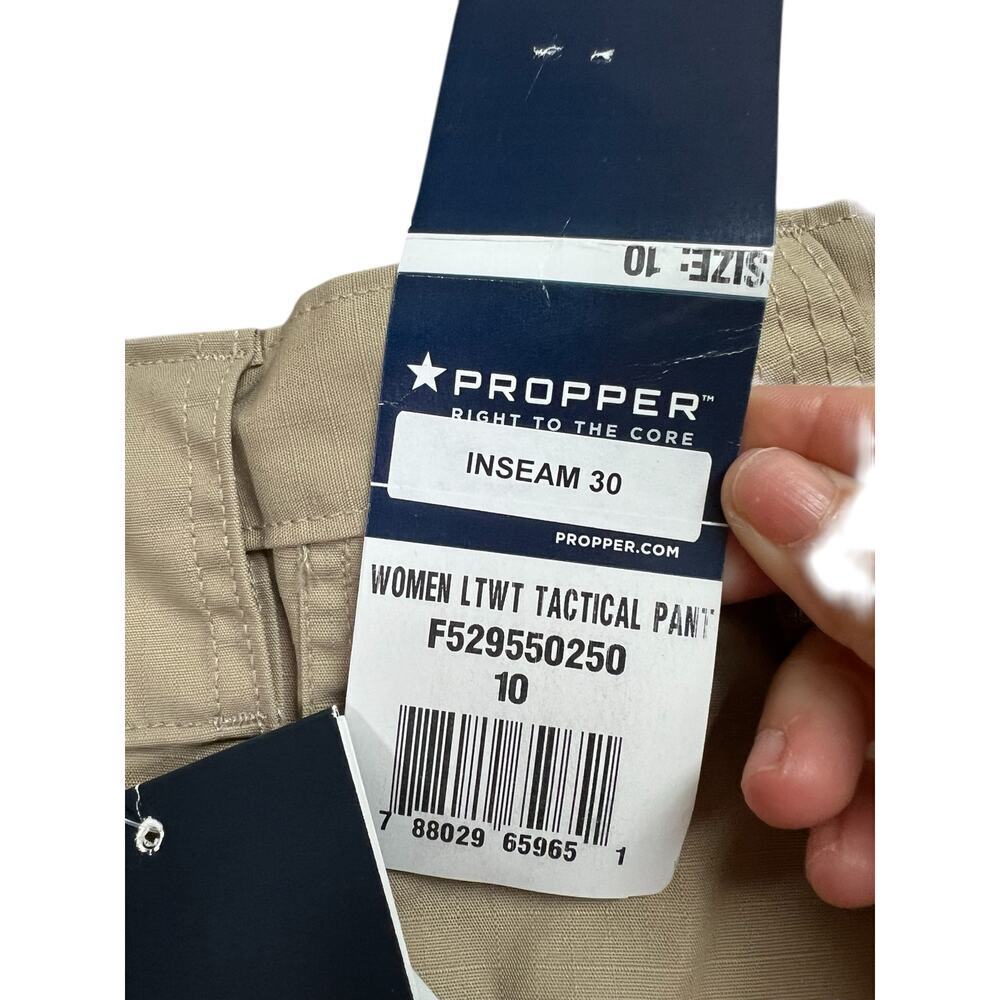 Propper Women's Uniform Tactical Pants Hemmed Khaki Size 10 - Picture 7 of 15
